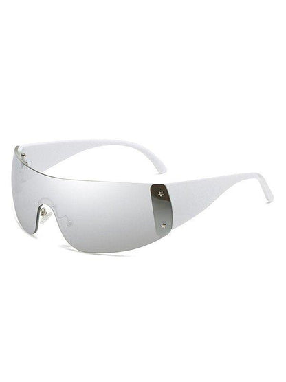Y2K Futuristic Rimless Sunglasses