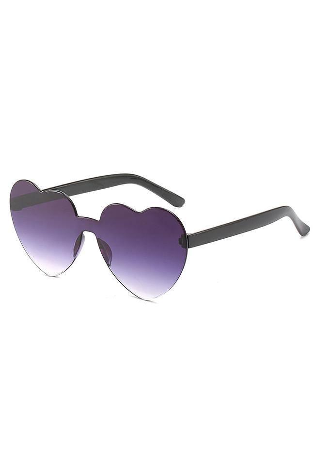 Heart frame sunglasses