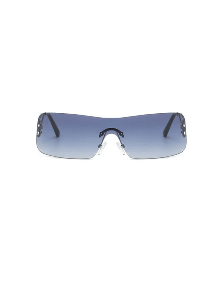 Rimless Vintage Flame Frame Sunglasses