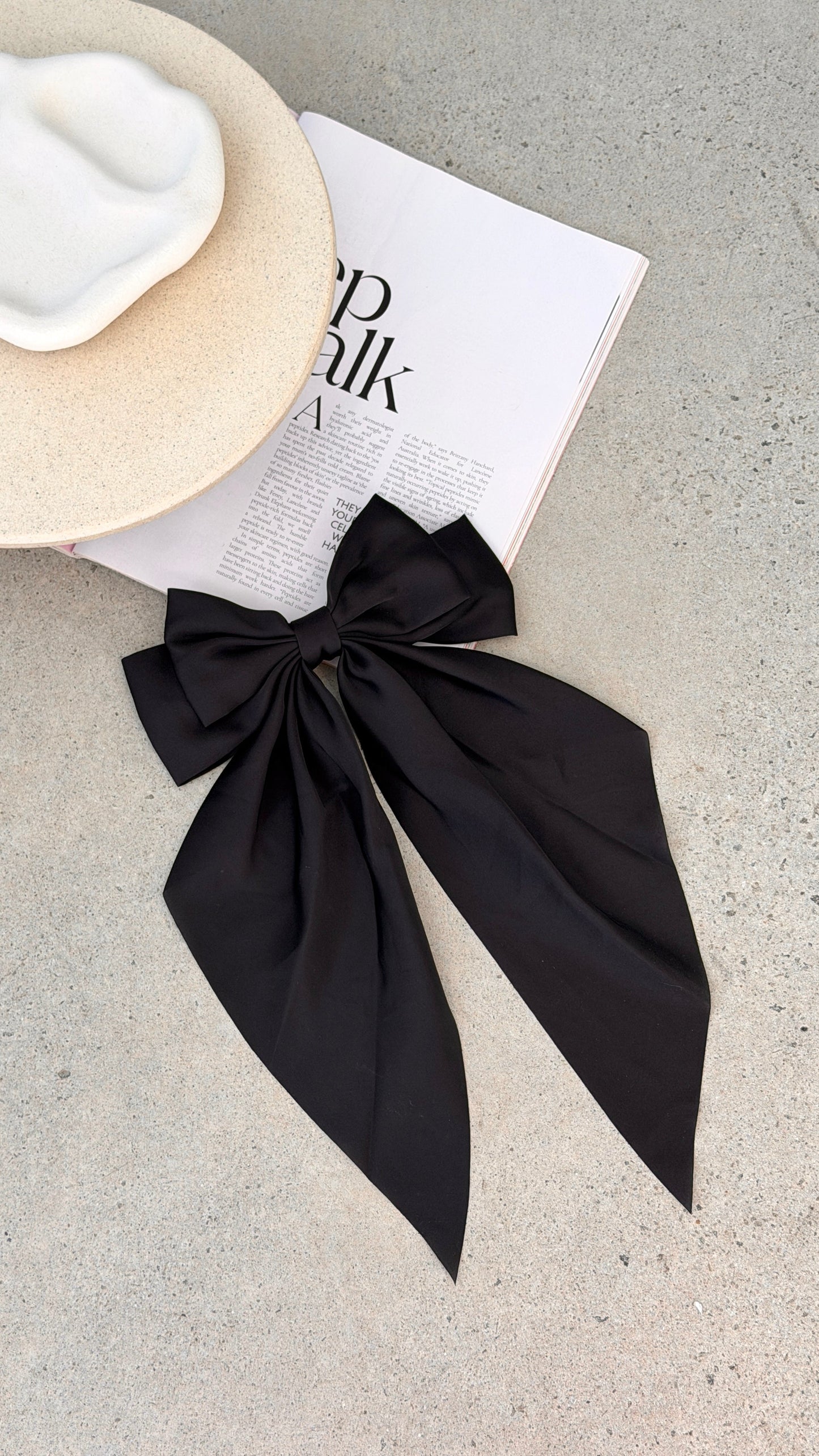 Cara Hair Bow - Black