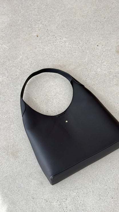 Duke Hobo Bag - Black PU
