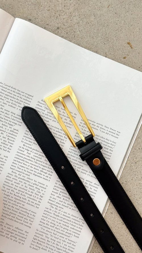 Stacey Belt - Black / Gold
