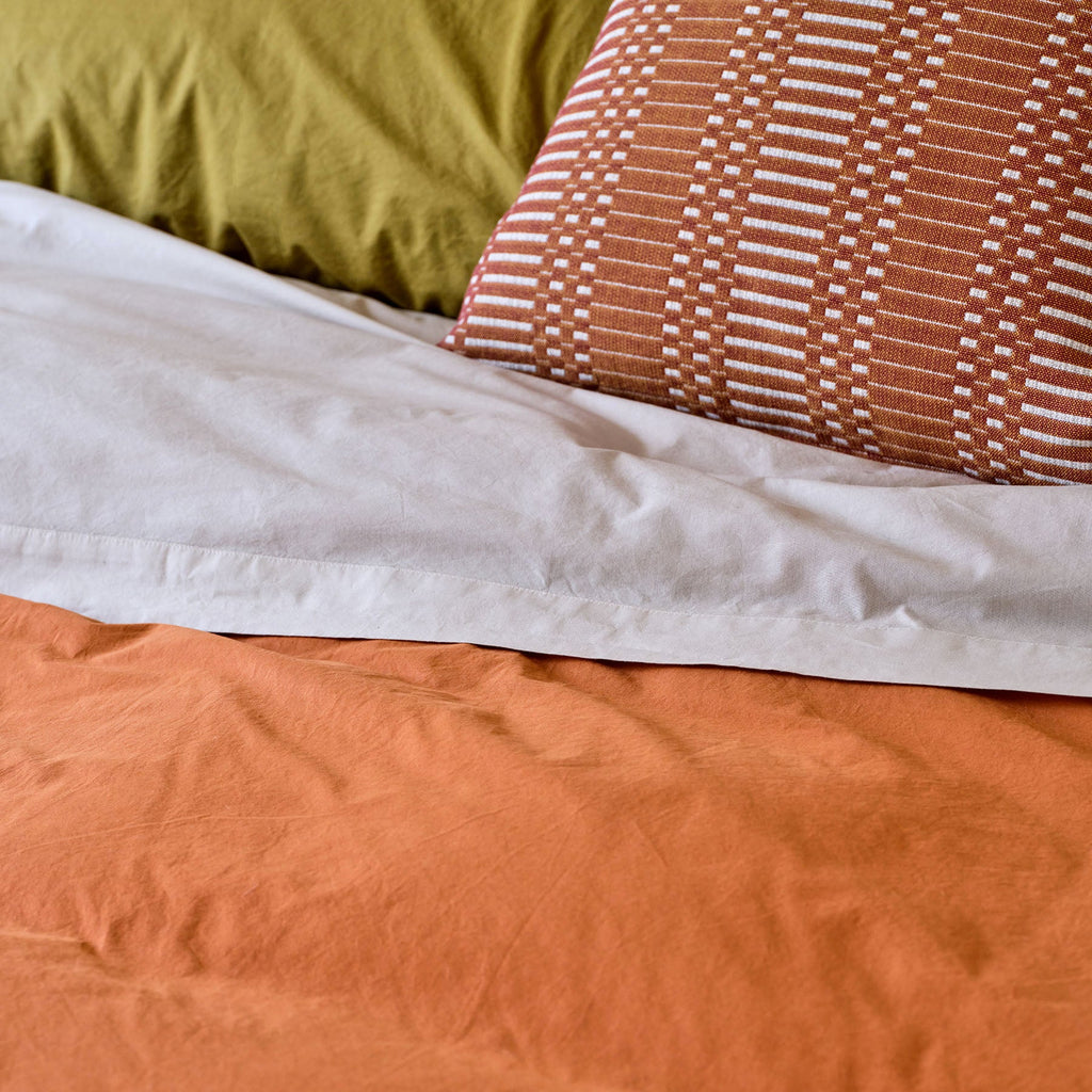Percale Cotton Pillowcase in Slate Green (Set of 2)