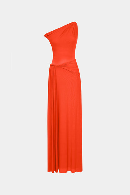 Sisal Mesh Maxi Dress - Chilli