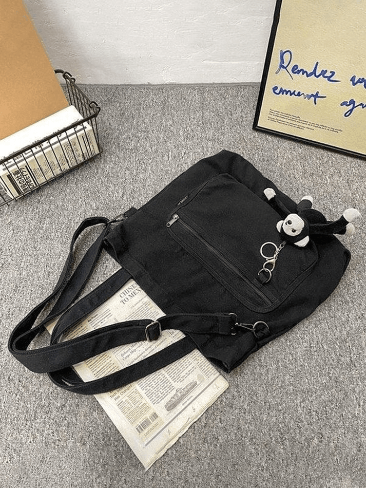 Vintage Cartoon Pendant Shoulder Bag