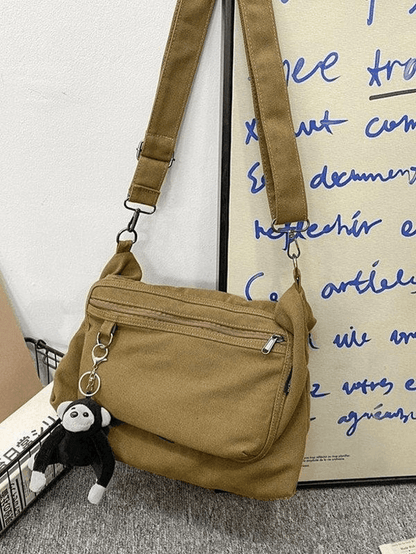 Vintage Cartoon Pendant Shoulder Bag