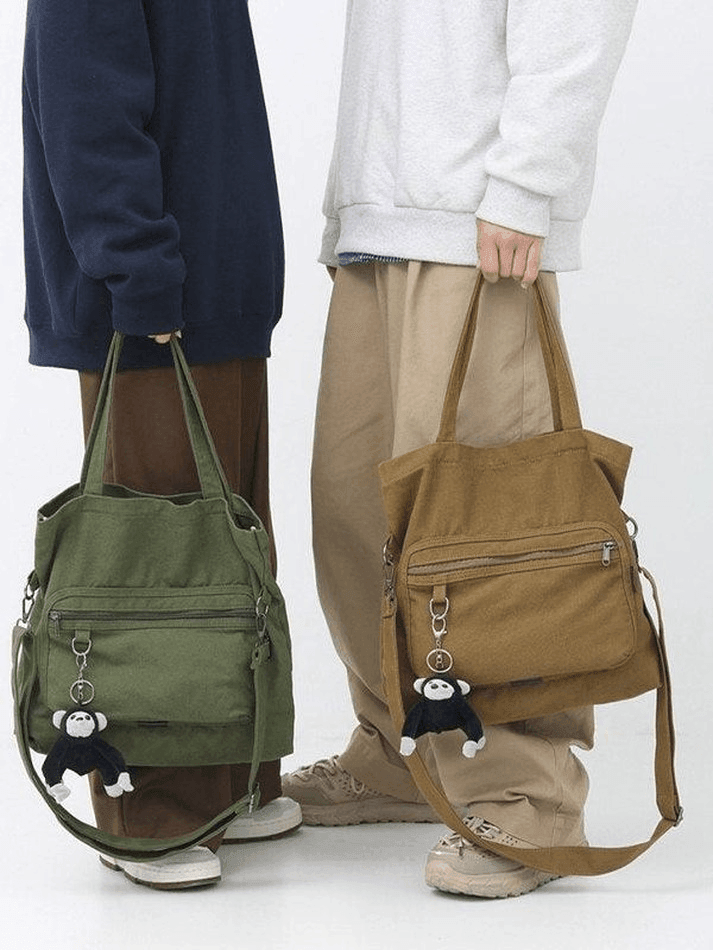 Vintage Cartoon Pendant Shoulder Bag