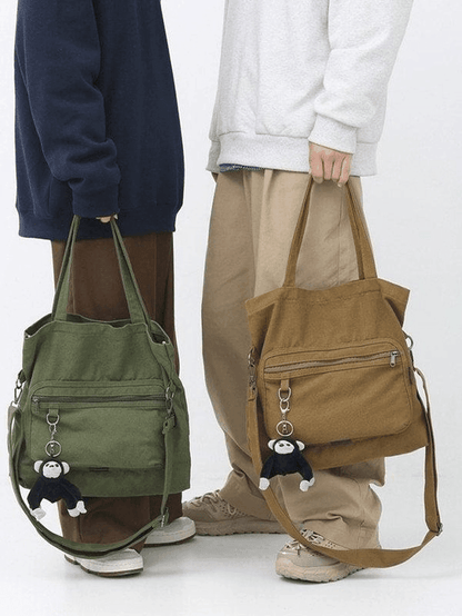 Vintage Cartoon Pendant Shoulder Bag