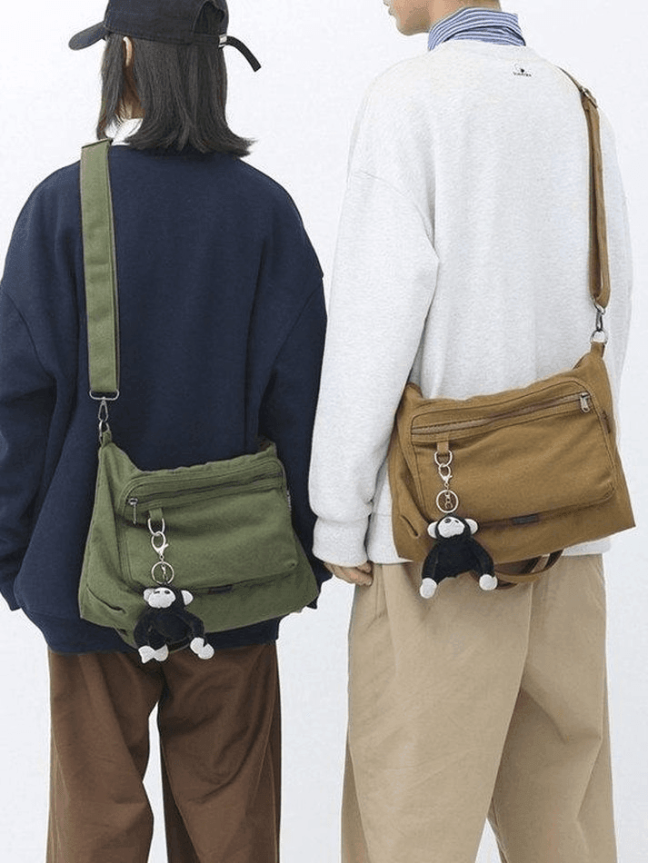 Vintage Cartoon Pendant Shoulder Bag