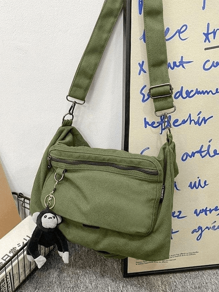 Vintage Cartoon Pendant Shoulder Bag