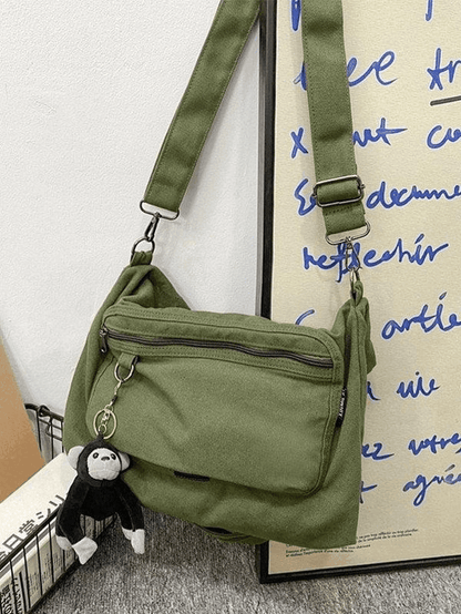 Vintage Cartoon Pendant Shoulder Bag