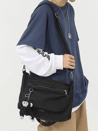 Vintage Cartoon Pendant Shoulder Bag