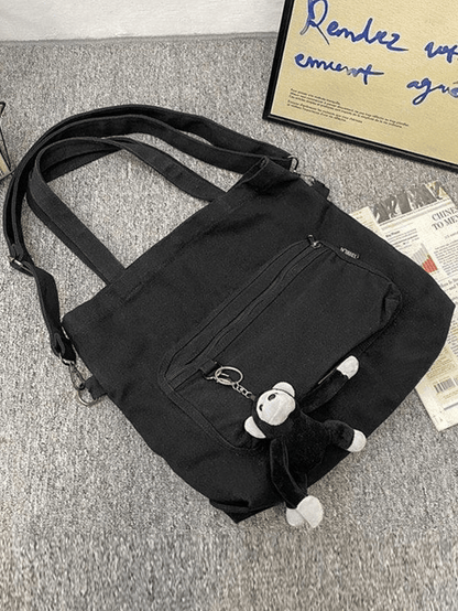 Vintage Cartoon Pendant Shoulder Bag