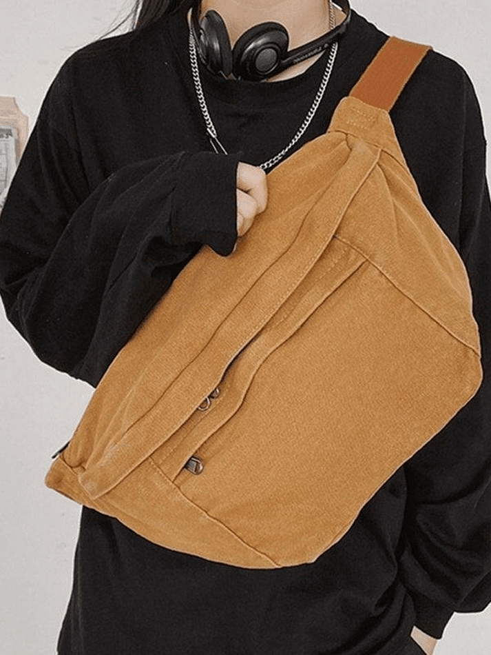 Vintage Wash Capability Shoulder Bag