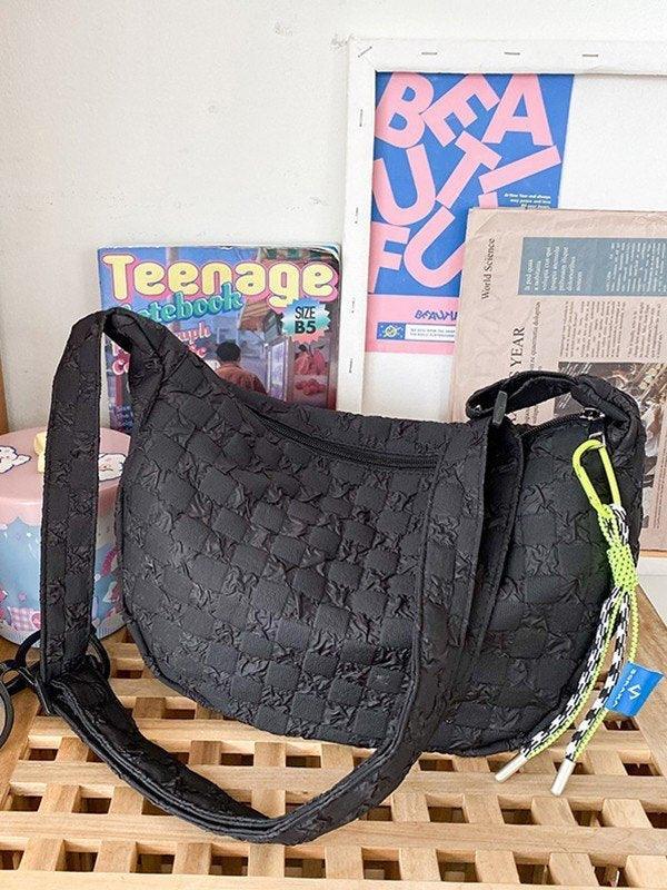 Plaid shoulder bag
