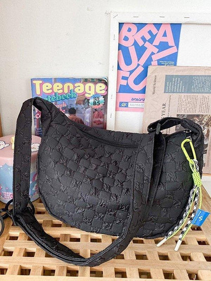 Plaid shoulder bag