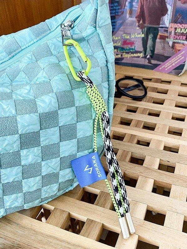 Plaid shoulder bag