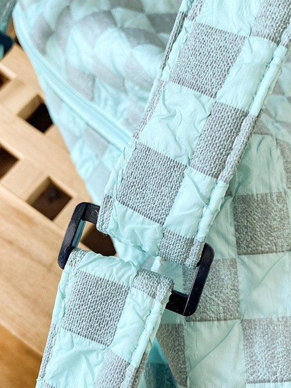 Plaid shoulder bag