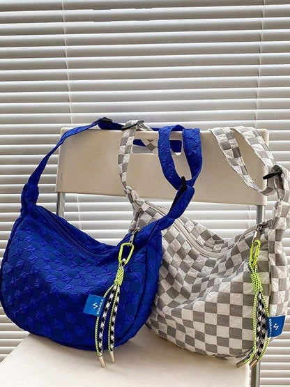 Plaid shoulder bag