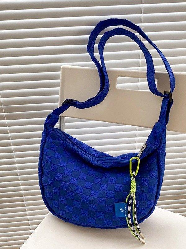 Plaid shoulder bag