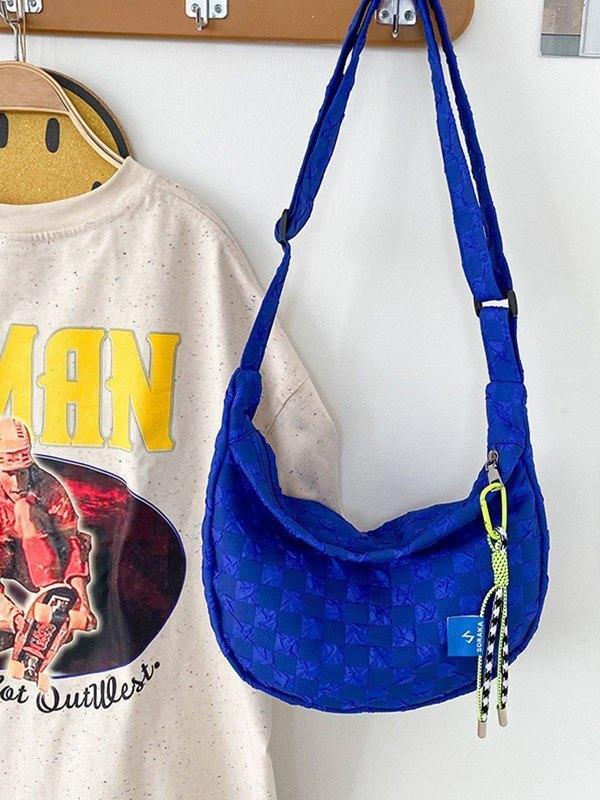 Plaid shoulder bag