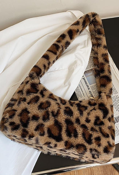 Plush shoulder bag