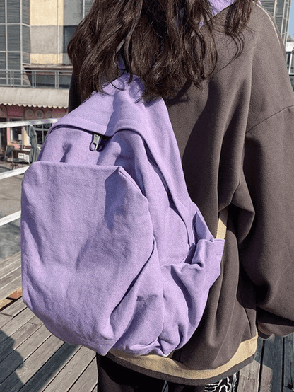 Vintage Wash College School Backpack