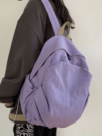 Vintage Wash College School Backpack