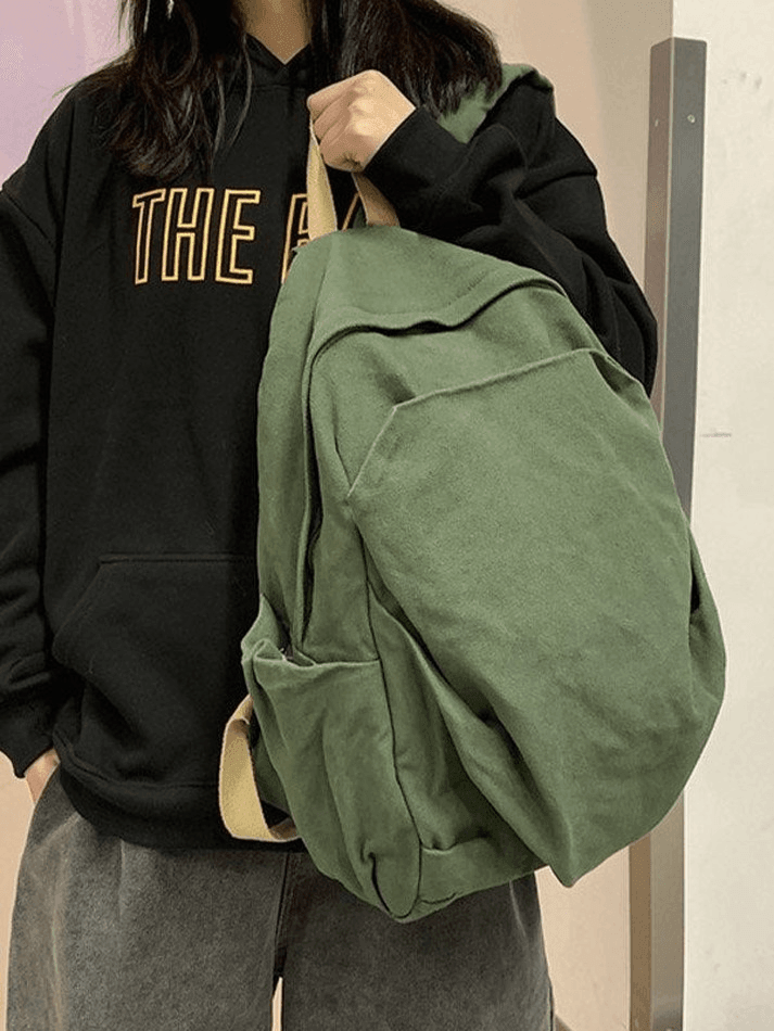 Vintage Wash College School Backpack