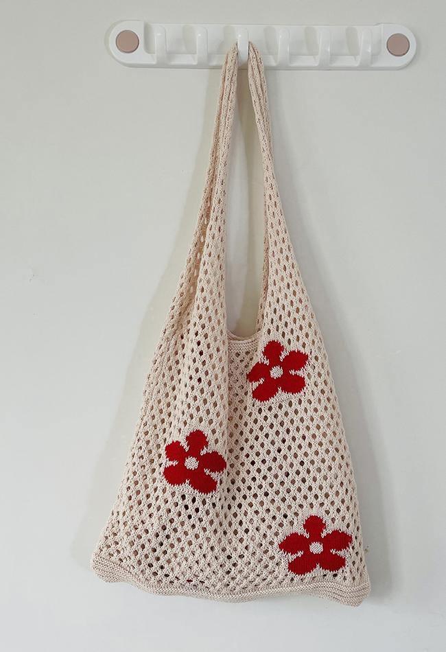 Cutout Flower Eco Shoulder Bag
