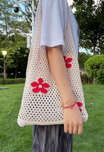 Cutout Flower Eco Shoulder Bag