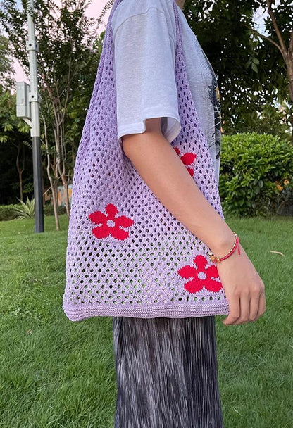 Cutout Flower Eco Shoulder Bag