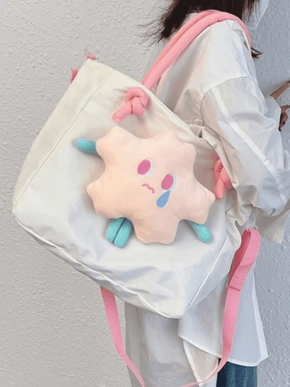 Star Large Capacity Canvas Messenger Bag