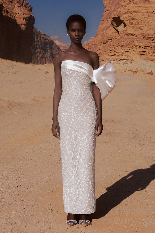Satari Gown - White
