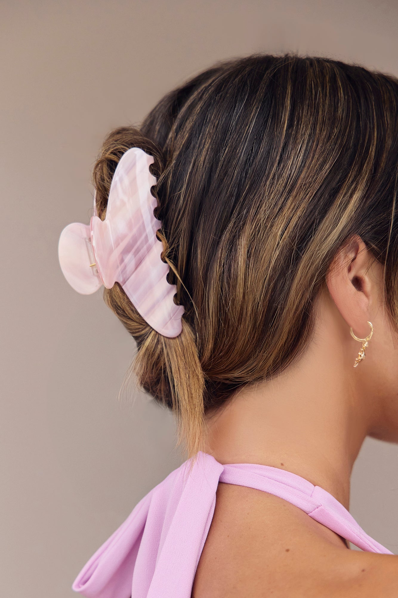 Blooming Love Hair Claw Pink
