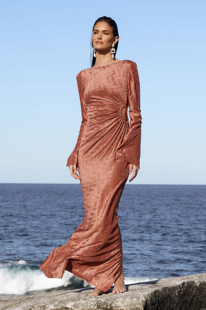 Nookie Mirage LS Gown - Mocha