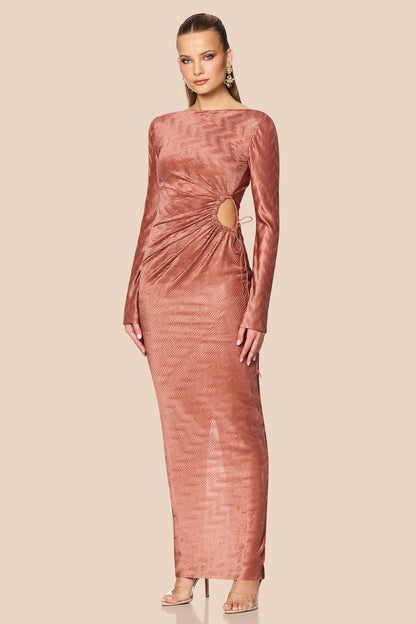 Nookie Mirage LS Gown - Mocha