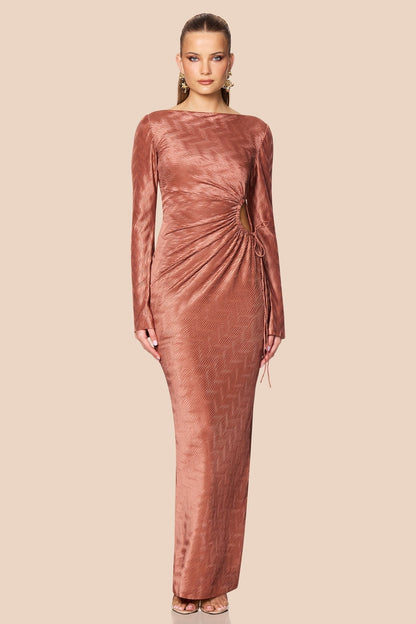 Nookie Mirage LS Gown - Mocha