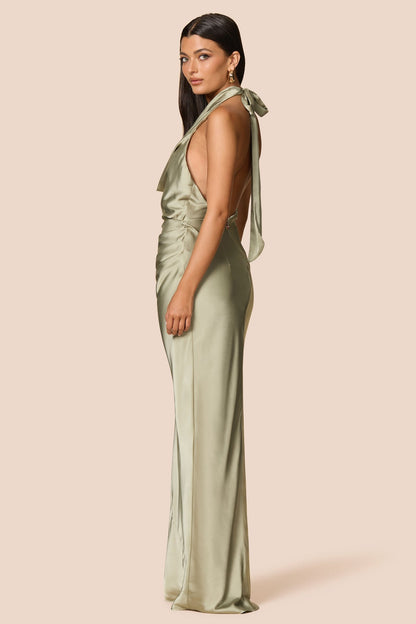 Nookie Penelope Drape Gown -  Thyme