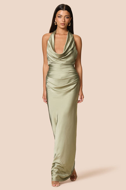 Nookie Penelope Drape Gown -  Thyme