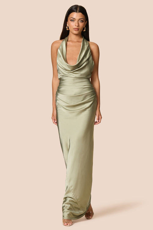 Nookie Penelope Drape Gown -  Thyme